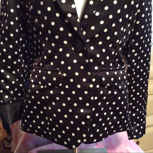 Dynamite size S. black / white Polkadot blazer - Picture 5 of 9